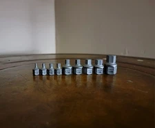 New CARBYNE Hex Low Profile Dual Drive Bit Socket Set 3MM-14MM Metric 