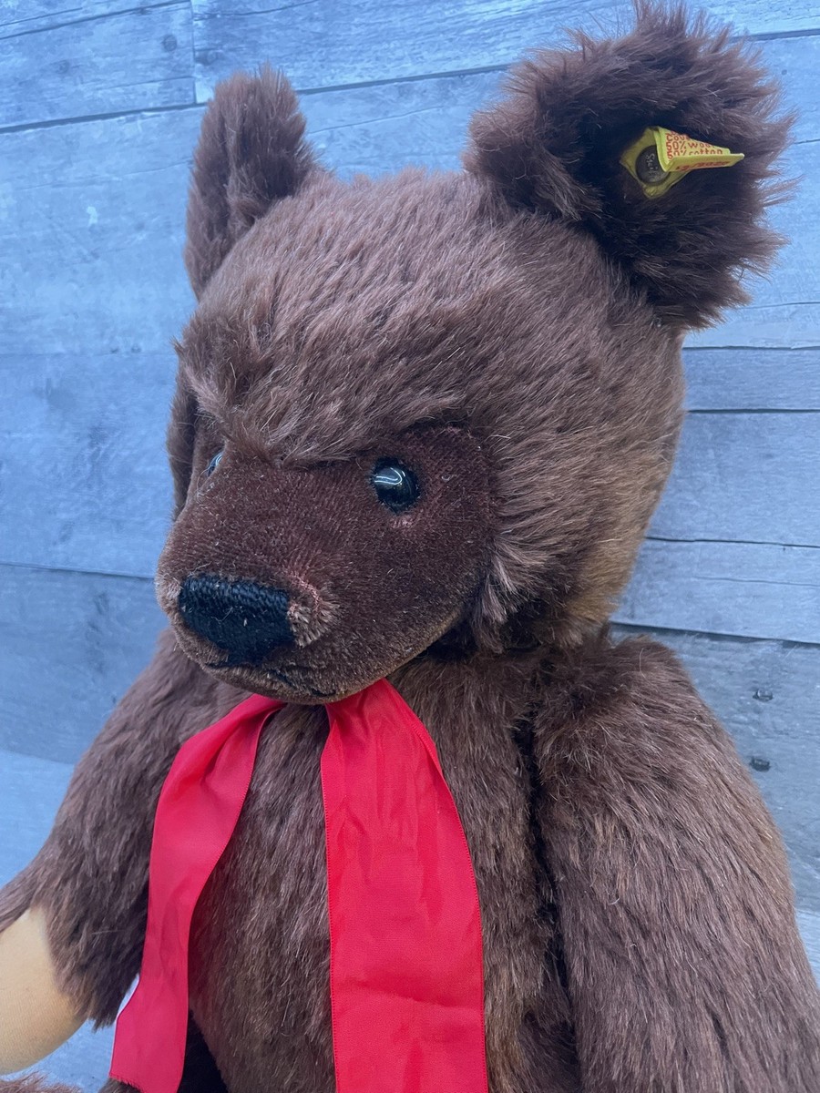 STEIFF 5 JOINTED TEDDY BEAR BROWN #0206/51 made in Germany | eBay