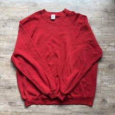 Vintage 90s Jerzees Blank Sweatshirt Mens XXXL Black Crewneck Made In USA