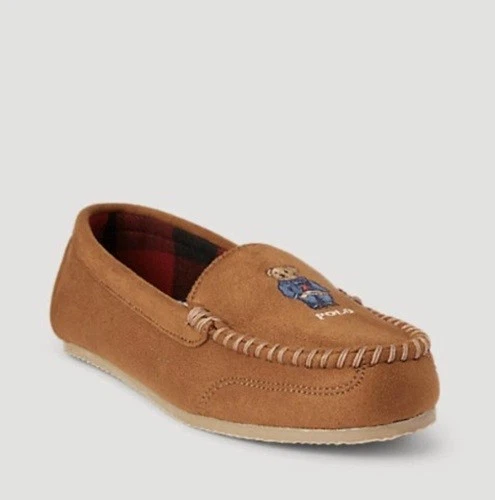 Polo Ralph Lauren Dezi Bear Mocasín Zapatilla Castaño 10 M Foto 3 de 4