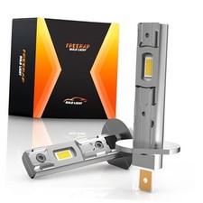 Upgraded Bulbs, 36000LM 6500K Brightness Fog Light Bulbs with Cooling Fan, H1