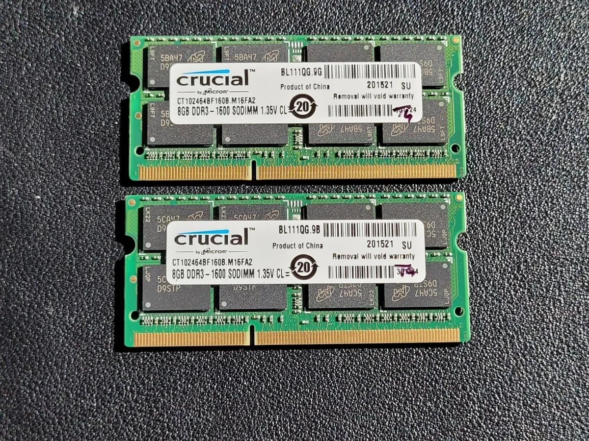25+ SO-DIMM 8 GB DDR3L Computer Memory (RAM) for sale | Updated