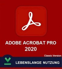 Adobe Acrobat Pro 2020 | PDF-Editor | Lebenslange Nutzung | 1 Gerät | Windows