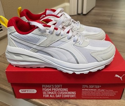 Puma Ferrari Hypnotic LS White-Feather Gray Men's Size 9