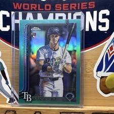 2025 Topps Chrome Update Jake Mangum Teal Refractor Rookie #USC176 /199 Rays