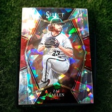 2022 Panini Select - Premier Level Zac Gallen #182 Cracked Ice Prizm /25