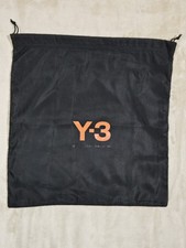 Adidas Yohji Yamamoto Y-3 Dust Bag 14.5x14 Black Satin Storage Travel Shoe Cover
