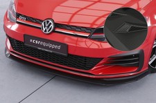 Cup Spoiler Lippe Ansatz matt Carbon Look für VW Golf 7 GTI / GTD CSL380-M