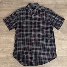 Burberry Shirt Nova Check Short Sleeve Button Up Men  s Size M