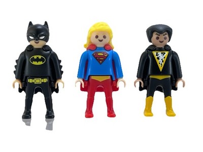 Playmobil Dc Comics Batman Supergirl Black Adam Kinder Egg Surprise Exclusive 25