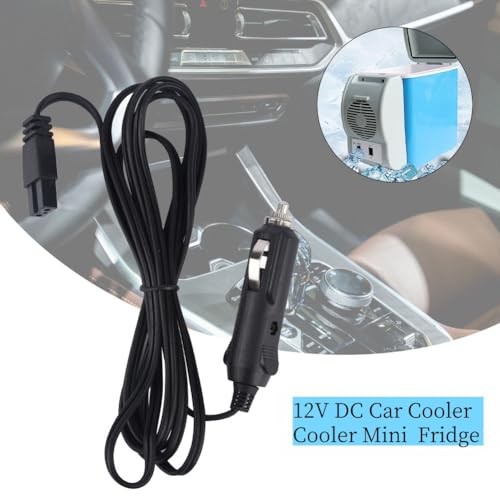 12V DC 2m Car Charger Extension Cable for Cool Box/Mini Fridge, 2 Pin Plug 