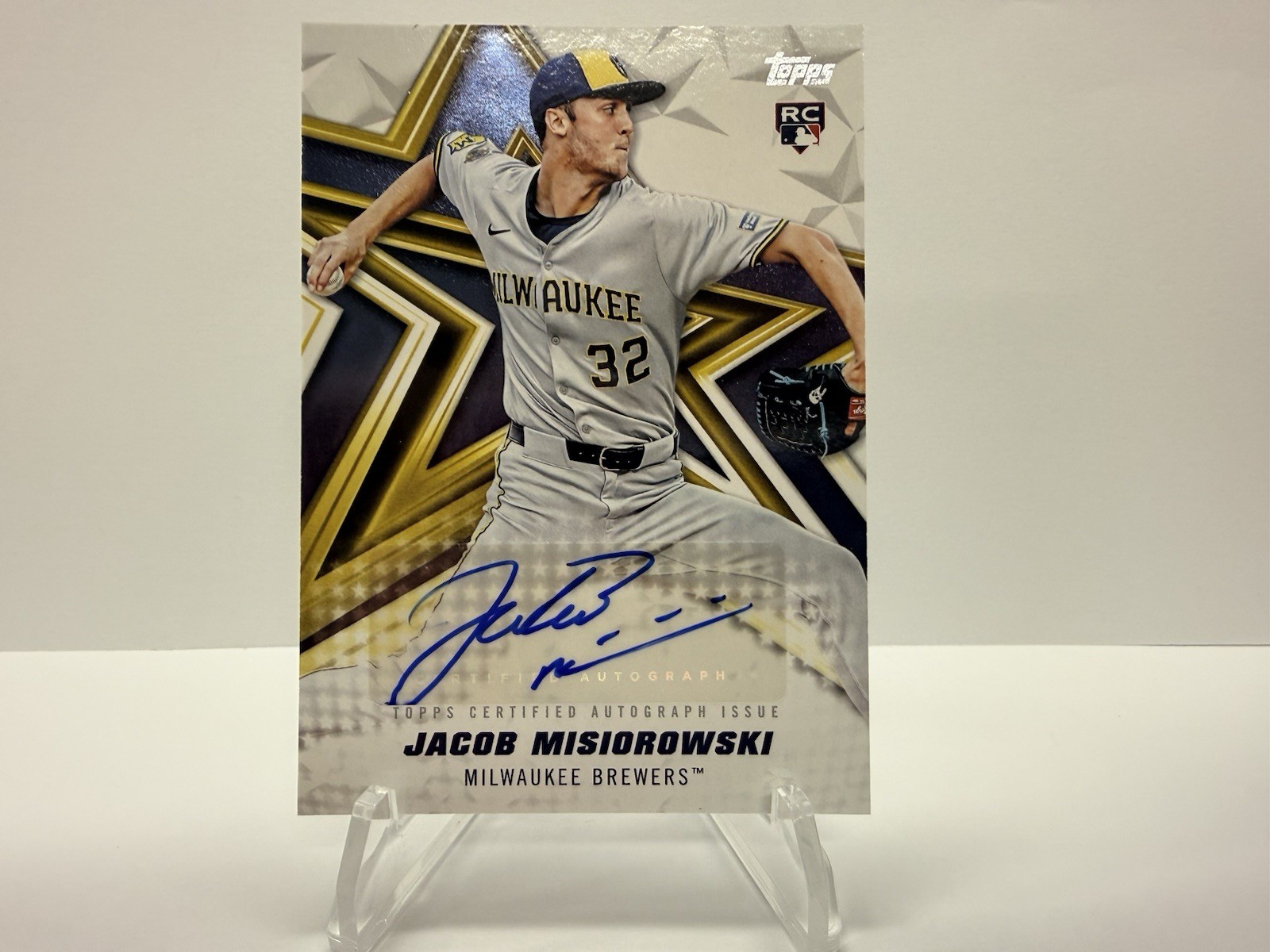 2026 Topps Series 1 Jacob Misiorowski Baseball Stars Auto RC