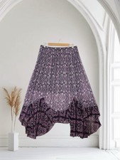 Cato Medallion Print Tiered Midi Skirt Women s Size Medium Whimsy Fairy Boho