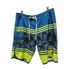 Ron Jon Surf Shop Mens Swim Size 31 M Tropical Board Shorts Front Pocket Surf