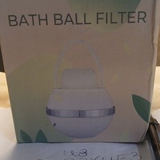8-Stage Filtration Bath Ball Filter with Cartridge, White for Bathroom