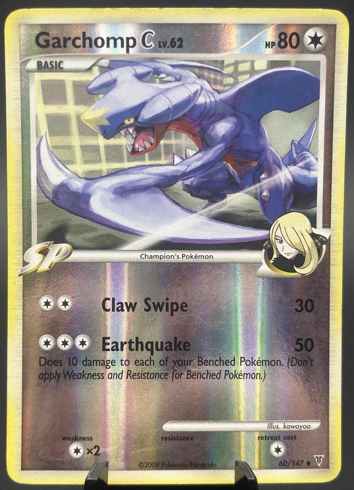 Garchomp C 60/147 Reverse Holo Platinum Supreme Victors SP Cynthia LP/NM