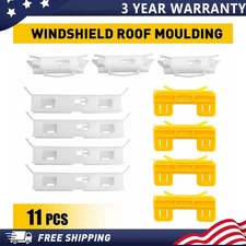 11pcs Windshield Roof Moulding Clips Repair Set For for 2007-2011 Honda Civic X
