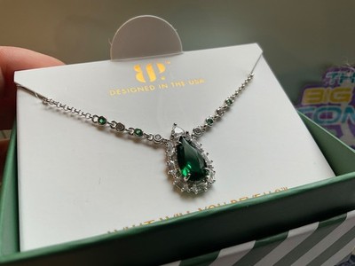 Bomb Party May 2026  Say it in Glamour  Necklace Lab C - Rhodium Plated