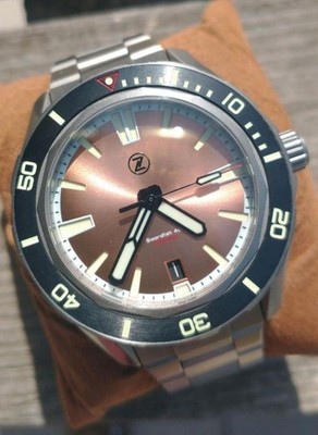 Zelos Swordfish 40mm Salmon Titanium  Automatik Diver
