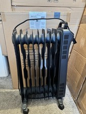 VonHaus 9 Fin 2000w Electric Portable Oil Filled Radiator Electrical Heater