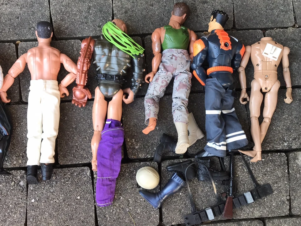 6 FIGURINE ACTION MAN hasbro 2005 2000 1999 1997 atom DOCTEUR X Mattel Max Steel - Photo 2/4