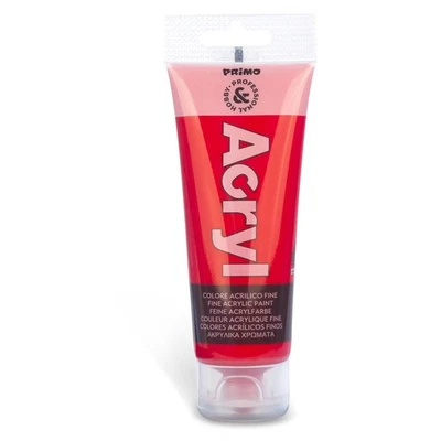 [420TA75300] Primo Tube Soft Plastique 75ml Peinture Acrylique Fine Rouge Ver... - Photo 1/2
