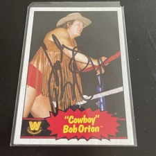 Cowboy Bob Orton Signed 2012 WWE Heritage Card #70 WWF Wrestling Topps RAD