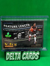 2024 Panini Noir Scoot Hederson #253 Feature Length Metal Frame RC /25