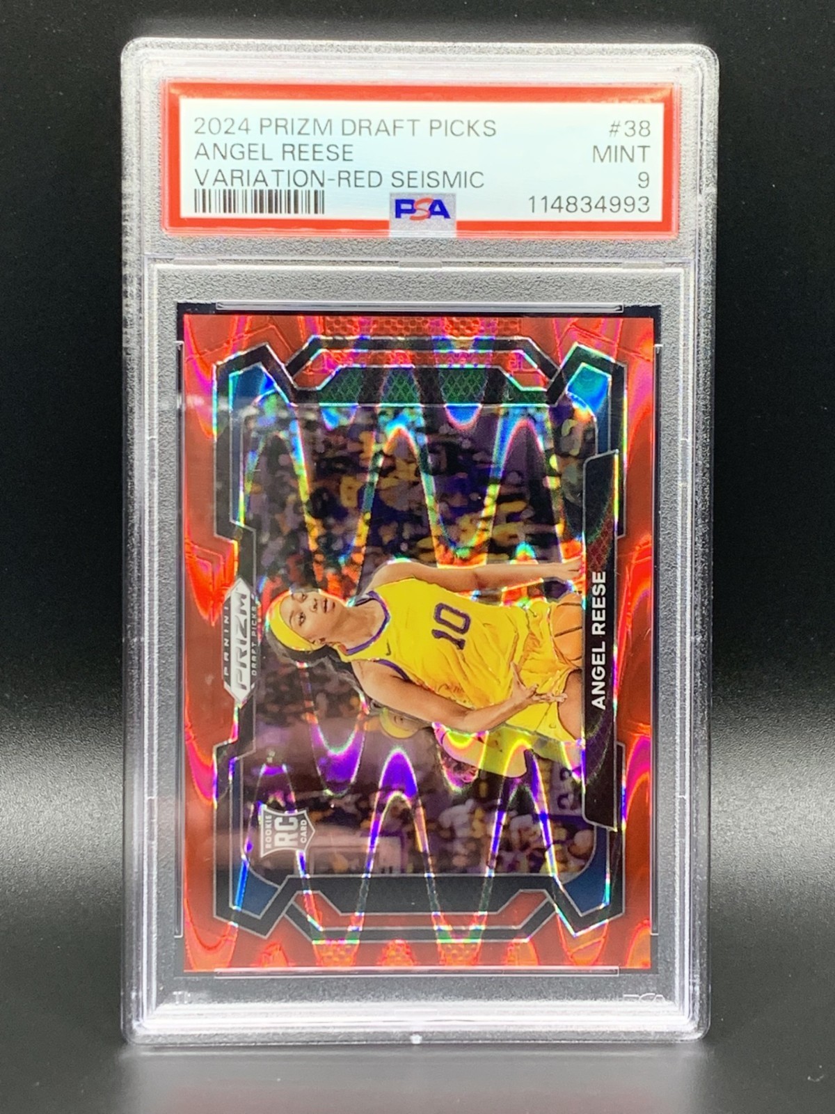 2024 Prizm Draft Picks Angel Reese Variation Red Seismic Prizm /225 #38 LSU