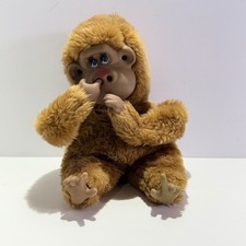 Vtg Russ Berrie Rutherford III Sucks Thumb Picks Nose Hands In Ear Monkey Plush