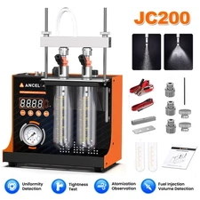ANCEL JC200 Fuel Injector Tester Ultrasonic Cleaner Injector Cleaning Machine