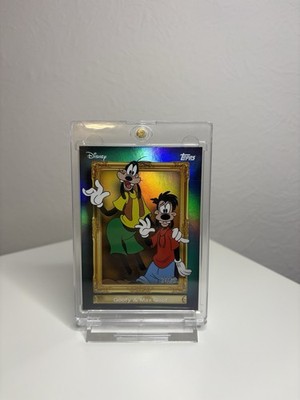 Topps Disney Neon Goofy & Max /25 Family Frame Insert No Mickey Mouse Chrome