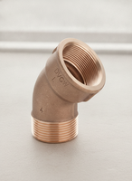 Viega Bogen 45 Grad, R 3/8, Rp 3/8 Rotguss Oder Siliziumbronze Modell 3121