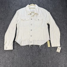 NWT Blank NYC White Denim Jacket Womens Large...