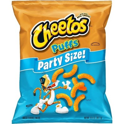 Puffs Cheese Flavored Party Size Snack Chips, 13.5 Ounce Bag