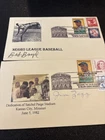BASEBALL~LOT OF 2 SIGNED NEGRO LG CACHETS~BOB BOYD & JIM ZEPP~’97 BREAKING COLOR