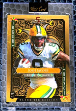 JOSH JACOBS 2026 WILD CARD BLACK TIE EDITION GOLD JOKER # 1/1 GREEN BAY PACKERS