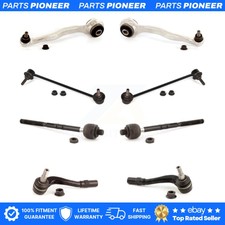 Front Control Arm & Ball Joint Tie Rod End Link Kit (8Pc) For Mercedes-Benz C230