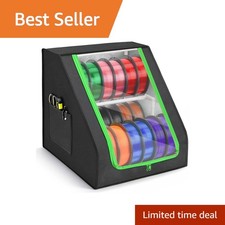 FANGSUN 3D Printer Filament Storage Box, 21 Spools, Filament Organizer Stab...