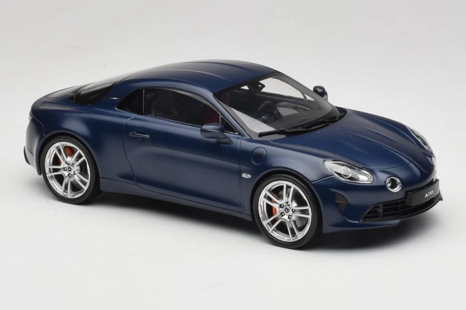 185444 Alpine A110 S Matte Storm Blue Norev 1/18 - Image 4 of 4