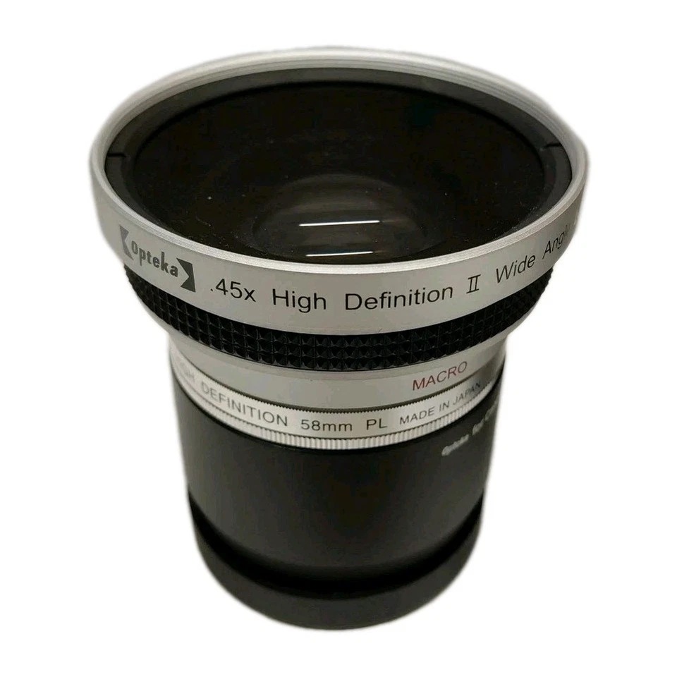 (2) OPTEKA .45x AF High Definition II 58mm Wide Angle And 3.2x Telephoto Lens - Image 2 of 4