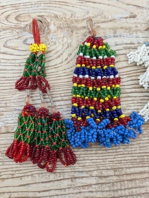 Talisman Kuchi Tribal – Protection – Perlé Avec Miroir – Neuf