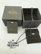 Vivienne Westwood Silver Mini Bas Relief Necklace Chain N4217