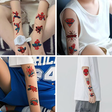 100pcs Spider- Man Temporary Tattoos for kids,Birthday Party Supplies Favors ...