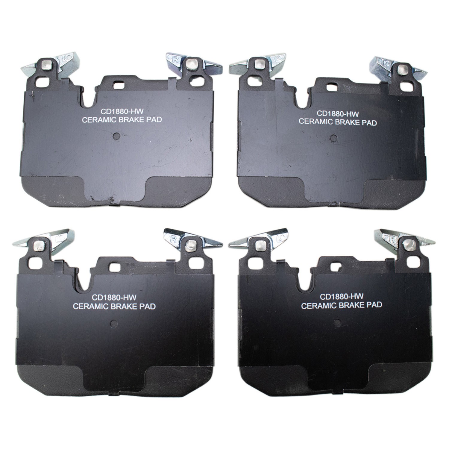For BMW i8 2014-2016 TRQ BFA82023 Ceramic Front & Rear Disc Brake Pads