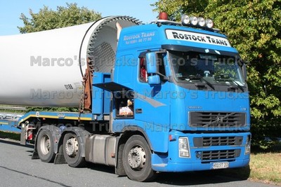 LKW Foto Volvo FH12 Plattformanhänger Deutschland blau ROSTOCK TRANS SEBA #m9mp
