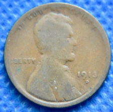 1913-D - Lincoln Wheat Cent - AG/G - #N416