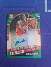 AYO DOSUNMU 2021-22 DONRUSS OPTIC SIGNATURE SERIES ROOKIE AUTO GREEN PRIZM SSP🏀
