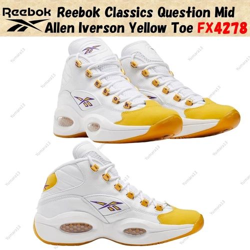 Reebok Classics Question Mid Allen Iverson Yellow Toe FX4278 Herren Gr.