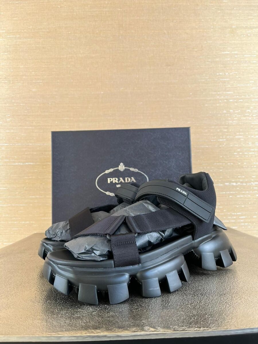Prada ,Cloudburst Thunder Sandals in Black BNIB 43 | eBay Prada ,Cloudburst Thunder Sandals in Black BNIB 43 | eBay